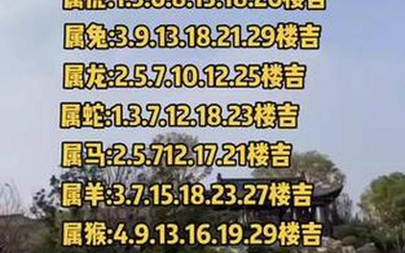 属相买几层的房子好