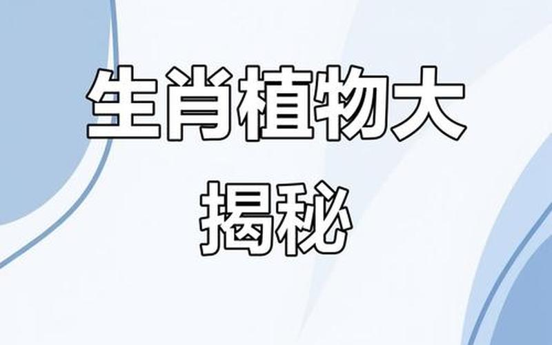 属相对应的植物