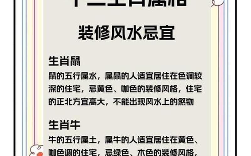 属相与朝向风水