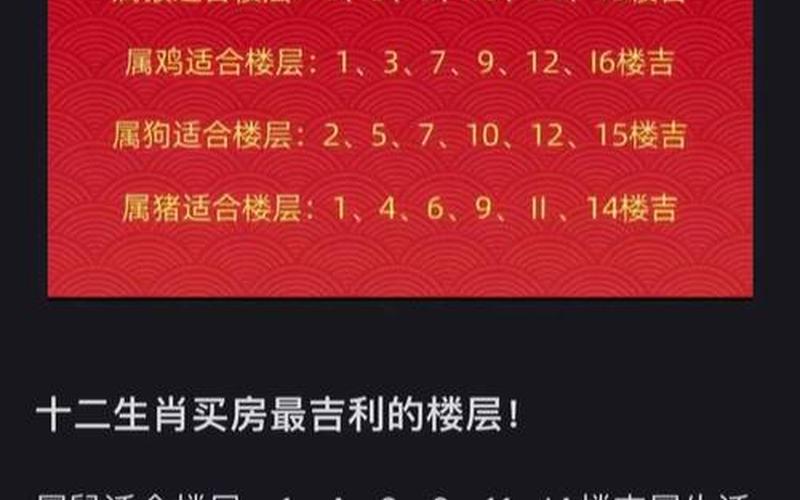 属相住宅楼层几楼最好