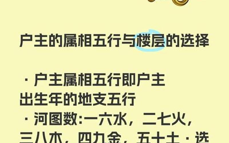 属相楼层风水五行对照表