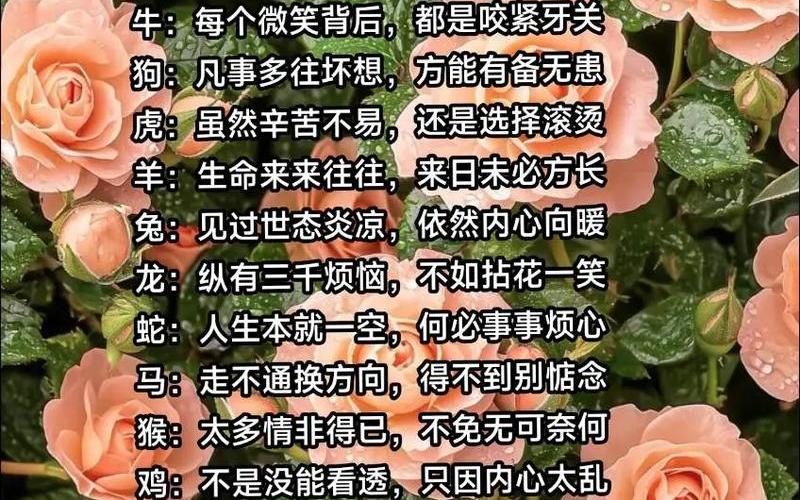 生肖吉祥花语